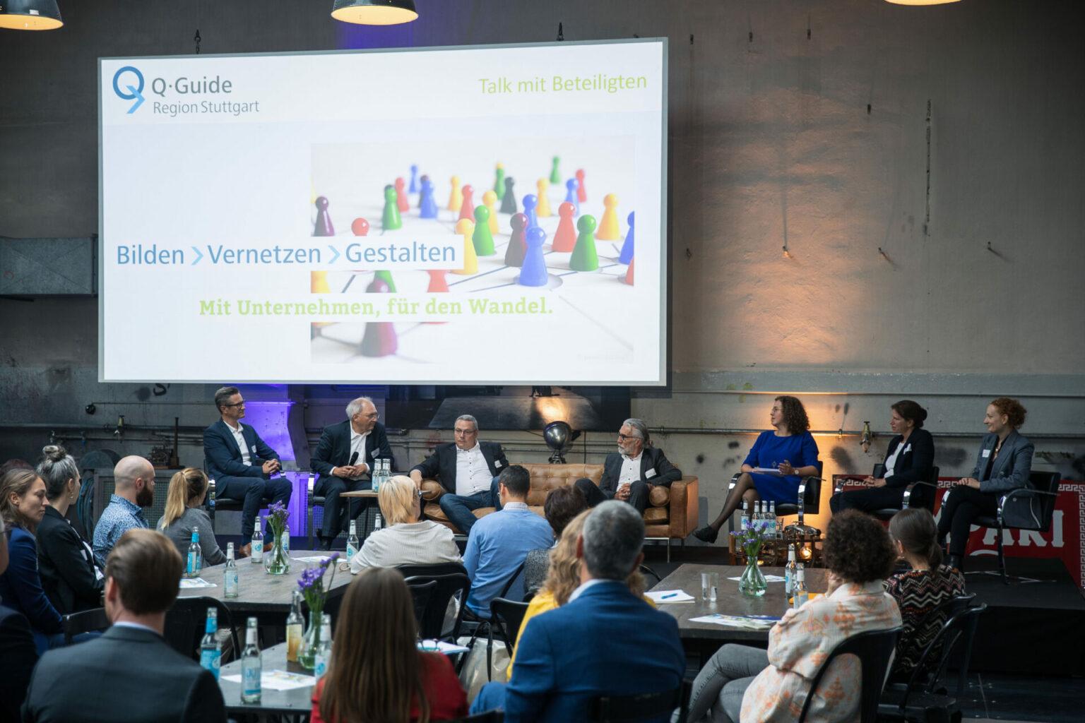 Q-Guide Präsentation der Wirtschaftsförderung Region Stuttgart in der Garage 266.