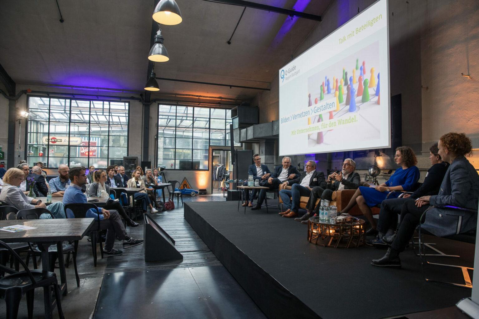 Q-Guide Präsentation der Wirtschaftsförderung Region Stuttgart in der Garage 266.