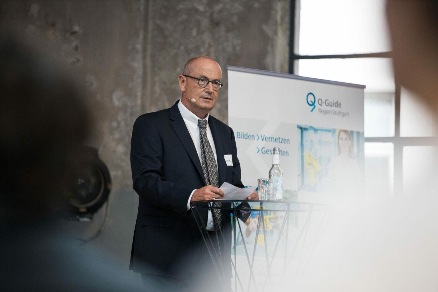 Q-Guide Präsentation der Wirtschaftsförderung Region Stuttgart in der Garage 266.
